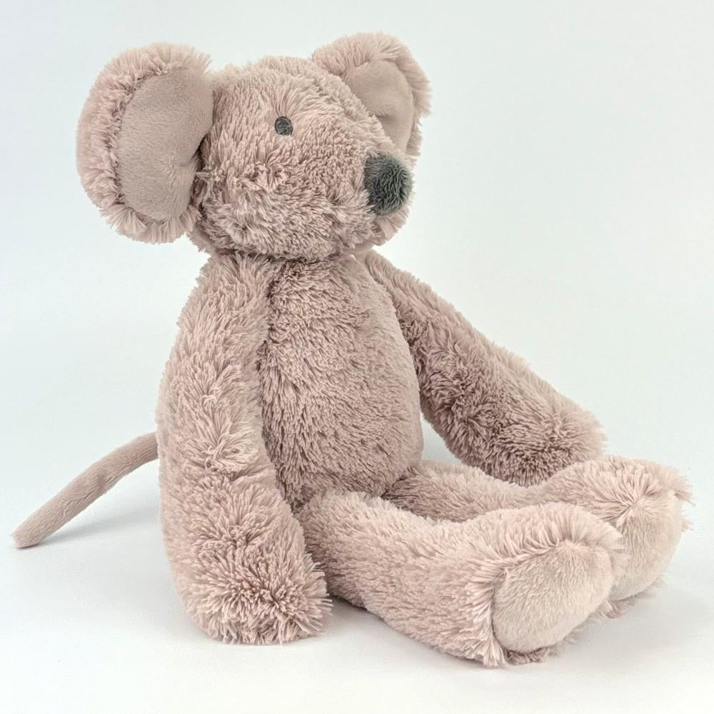 Maus Stofftier mit Name und Geburtsdatum personalisiert Kuscheltier Mäuschen
