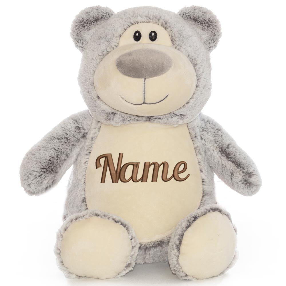 Personalisiertes Stofftier Bär Kuscheltier Bestickt Plüschtier zur Geburt Stickmotiv Name