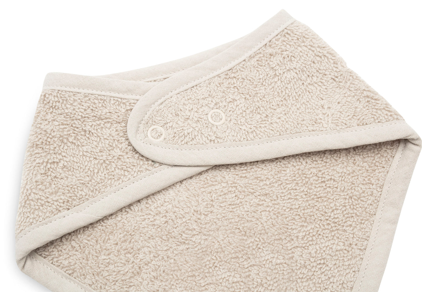 Personalisiertes Baby Halstuch aus Frottee Baumwolle mit Name bestickt Einheitsgröße beige