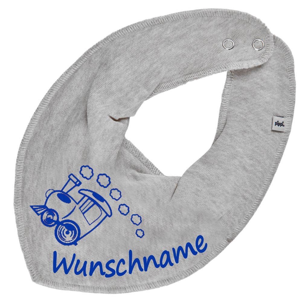HALSTUCH Zug mit Name oder Text personalisiert für Baby oder Kind aus Baumwolle in Einheitsgröße verschiedene Farben