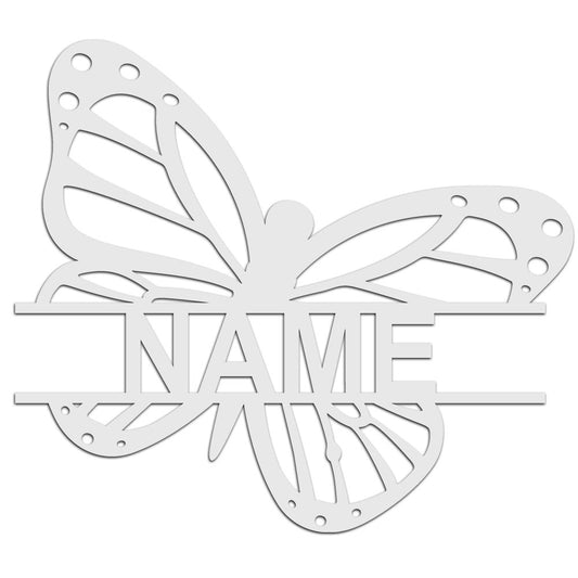 Personalisierter 3D Schriftzug individuelles Namensschild 25cm Höhe Türschild Wanddekoration Kinderzimmer Acryl Schmetterling verschiedene Farben
