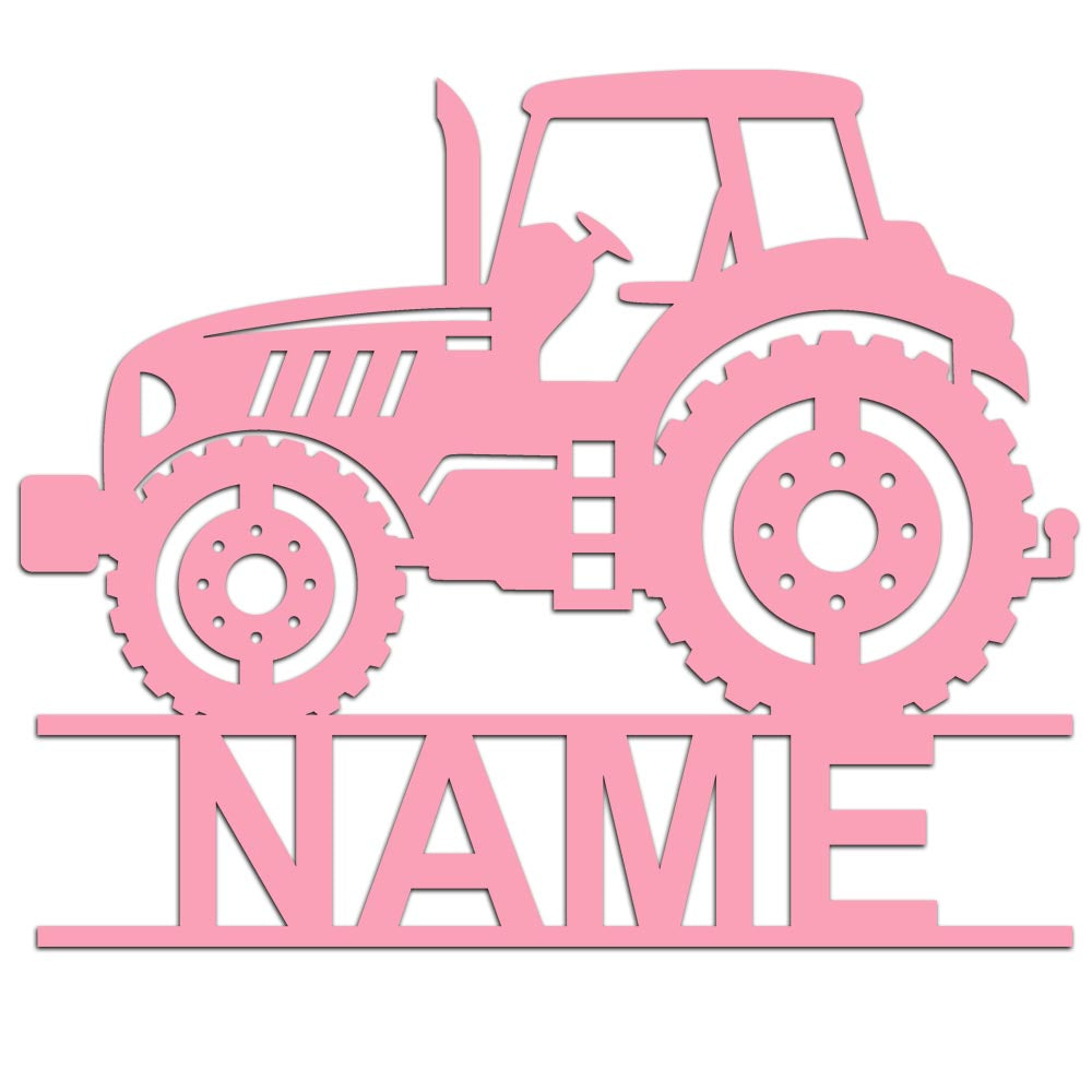 Personalisierter 3D Schriftzug individuelles Namensschild 25cm Höhe Türschild Wanddekoration Kinderzimmer Acryl Traktor verschiedene Farben