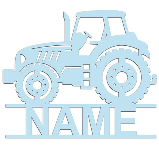 Personalisierter 3D Schriftzug individuelles Namensschild 25cm Höhe Türschild Wanddekoration Kinderzimmer Acryl Traktor verschiedene Farben