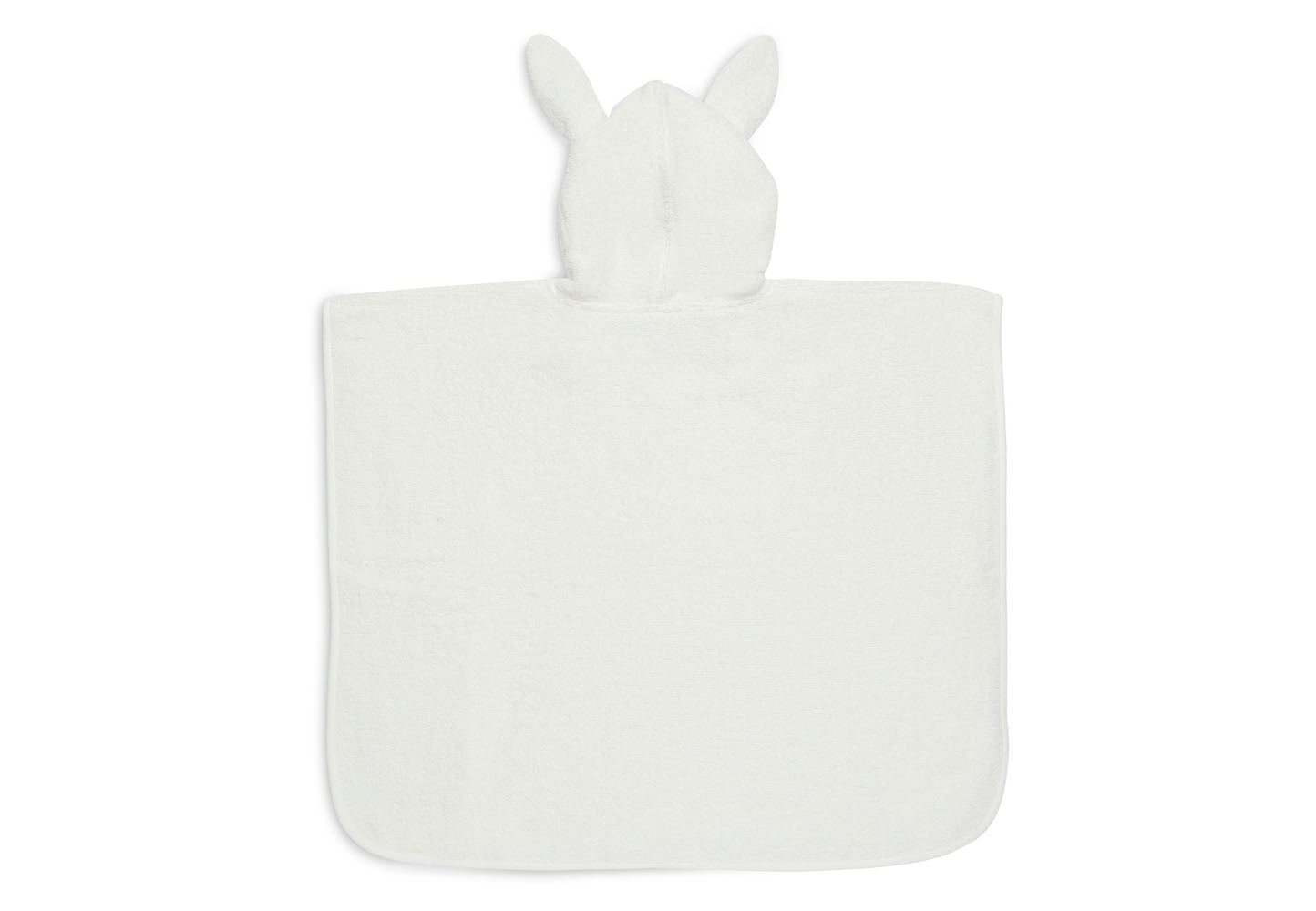 Baby Badeponcho mit Name Bestickt Poncho aus Frottee Baumwolle Elfenbein