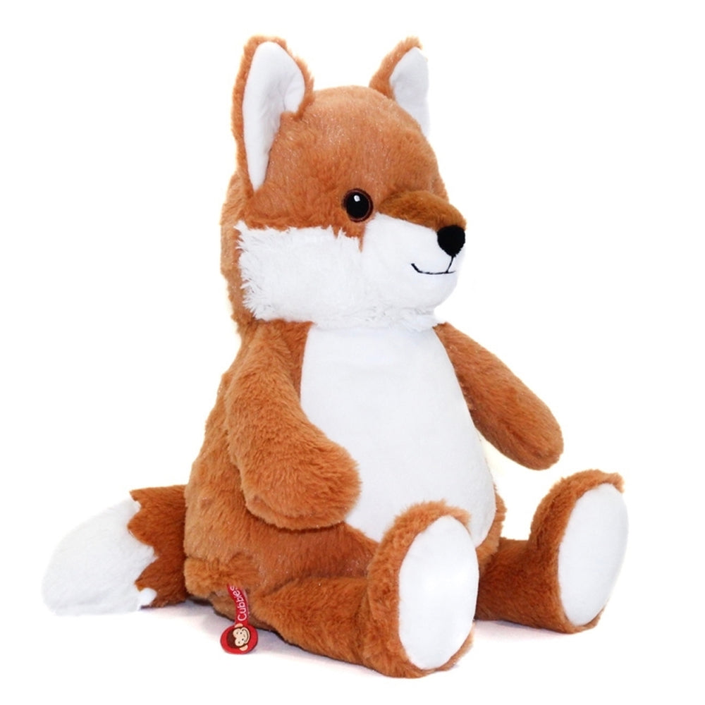 Personalisiertes Stofftier Fuchs Kuscheltier Bestickt Plüschtier zur Geburt Stickmotiv Sternkreis