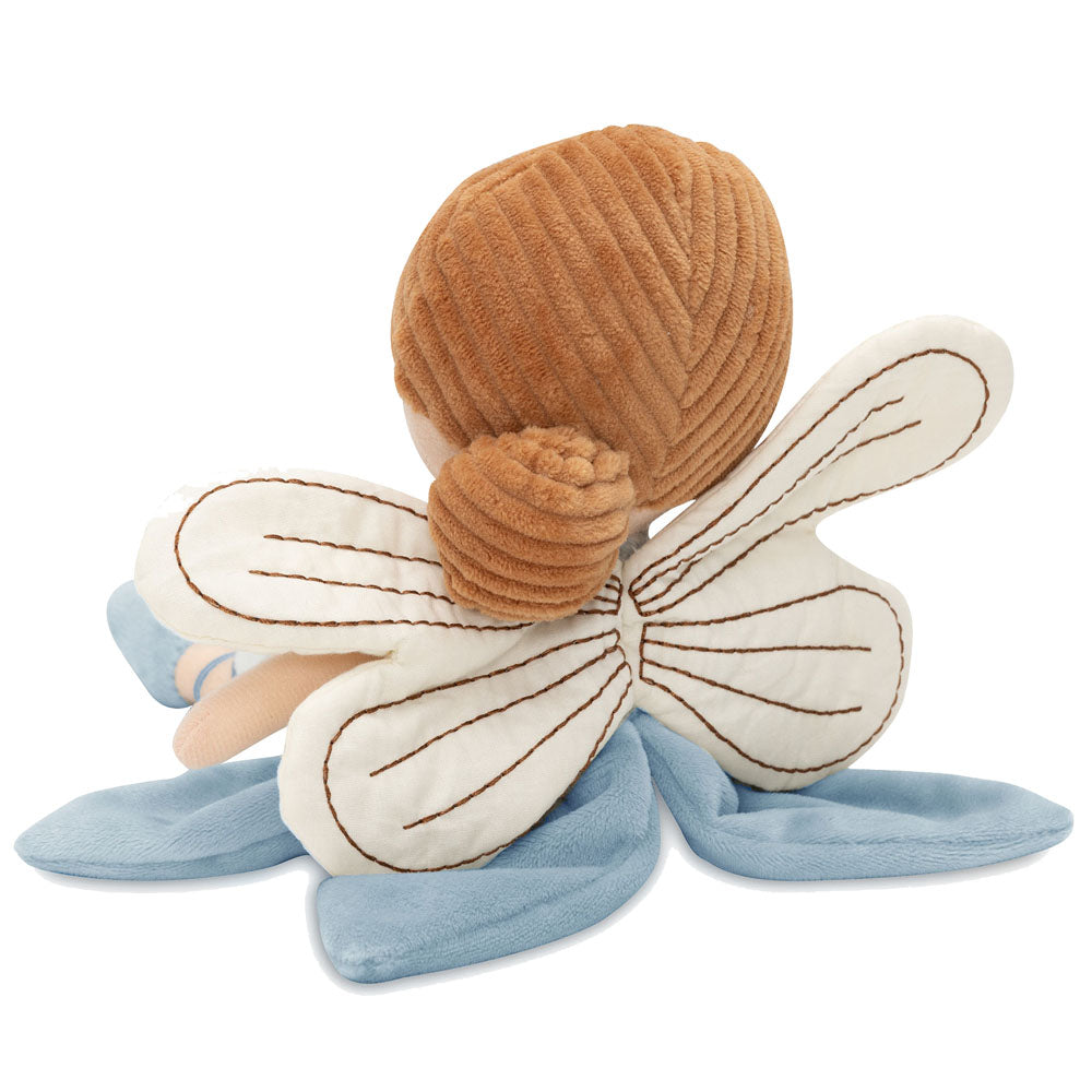 Personalisierte Kuschel- und Kinderpuppe Stoffpuppe mit Namen Kuscheltier Fee personalisiert Geschenk zur Geburt Kleid hellblau