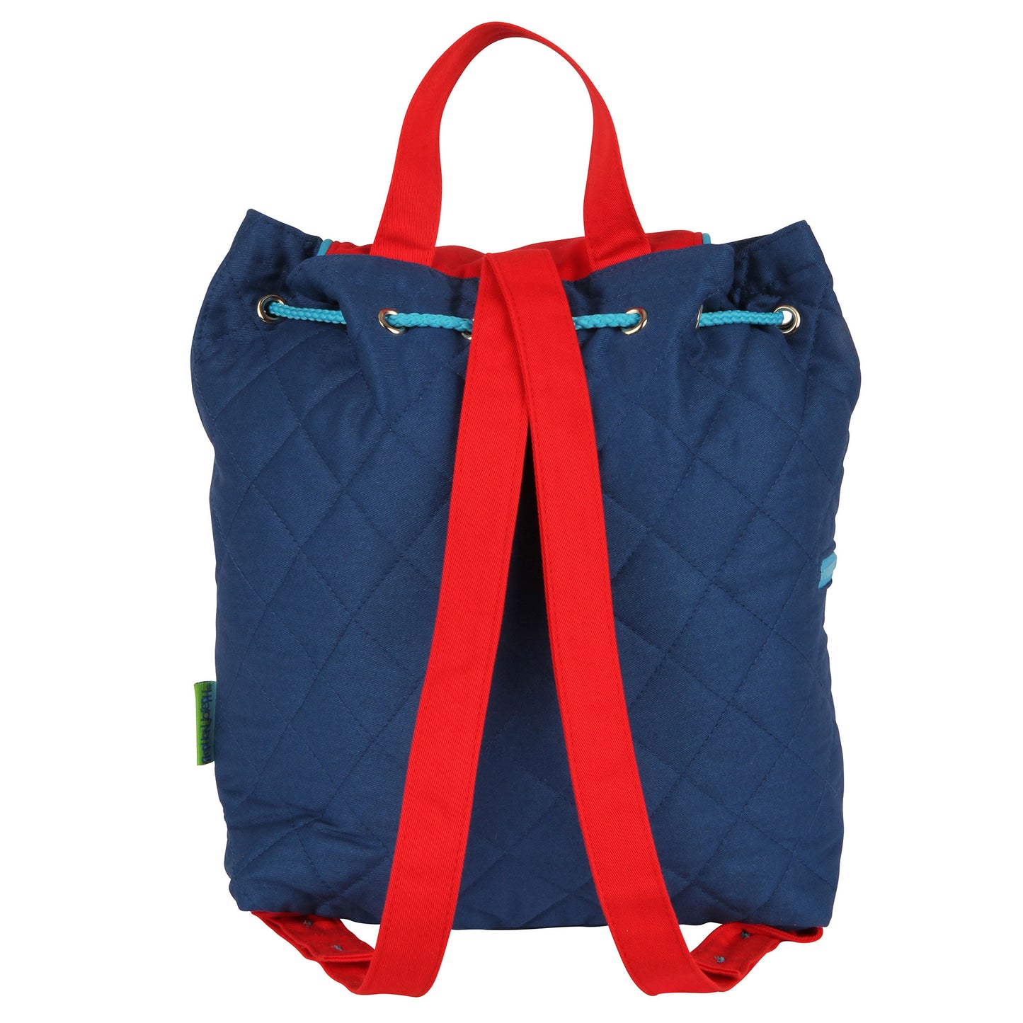 Personalisierter Rucksack für Kinder 8 Liter Kindergartenrucksack aus Baumwolle mit Namen bedruckt Motiv Rakete