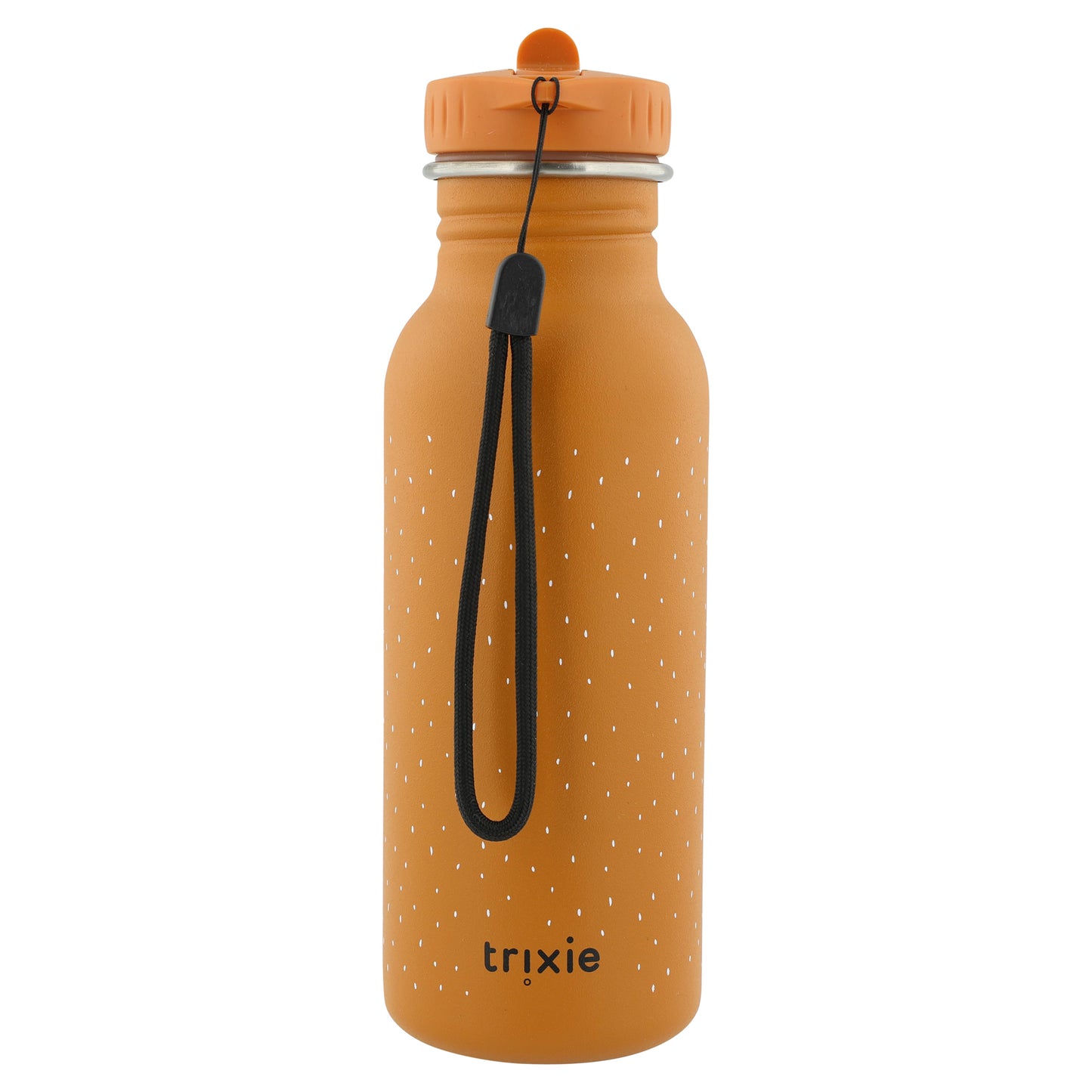 Edelstahl Trinkflasche für Kinder mit Namen graviert von Trixie ultraleicht auslaufsicher Trinkschnabel für Kinder ab 3 Jahren Fuchs