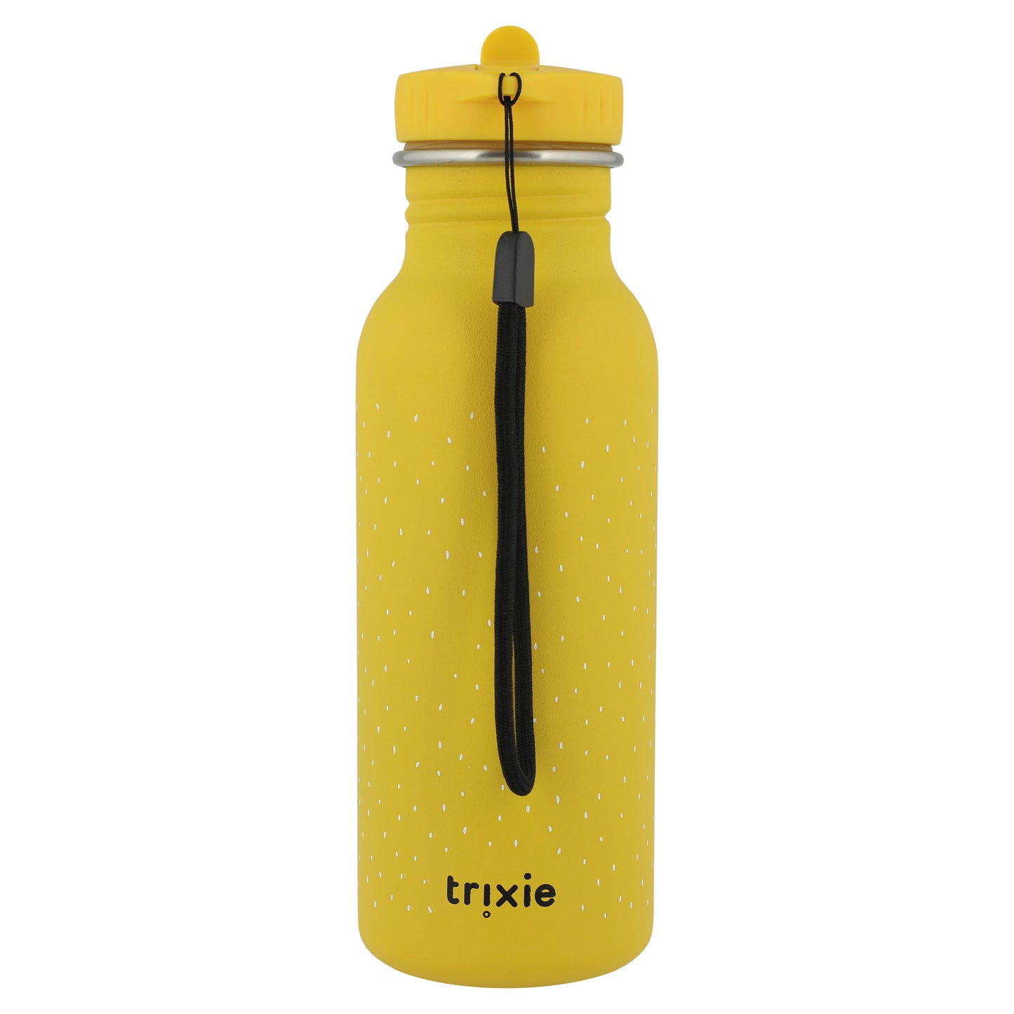Edelstahl Trinkflasche für Kinder mit Namen graviert von Trixie ultraleicht auslaufsicher Trinkschnabel für Kinder ab 3 Jahren Löwe