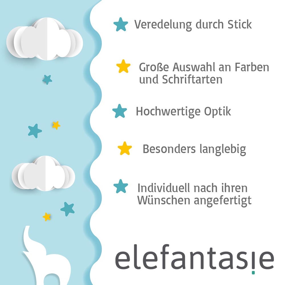 Personalisiertes Baby Halstuch aus Frottee Baumwolle mit Name bestickt Einheitsgröße zartes rosa