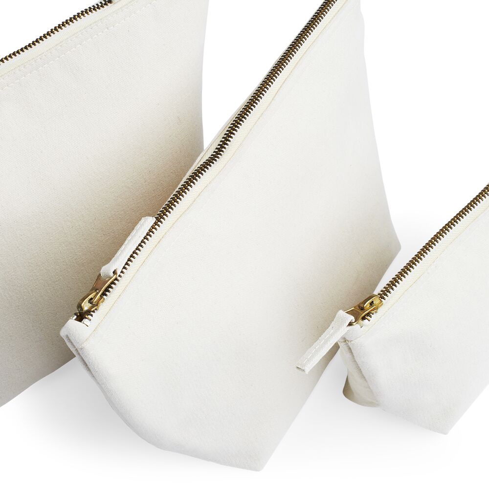 Kosmetiktasche mit Name Bedruckt personalisierte Schminktasche für Handtasche Beautybag Accessoire Tasche Natur