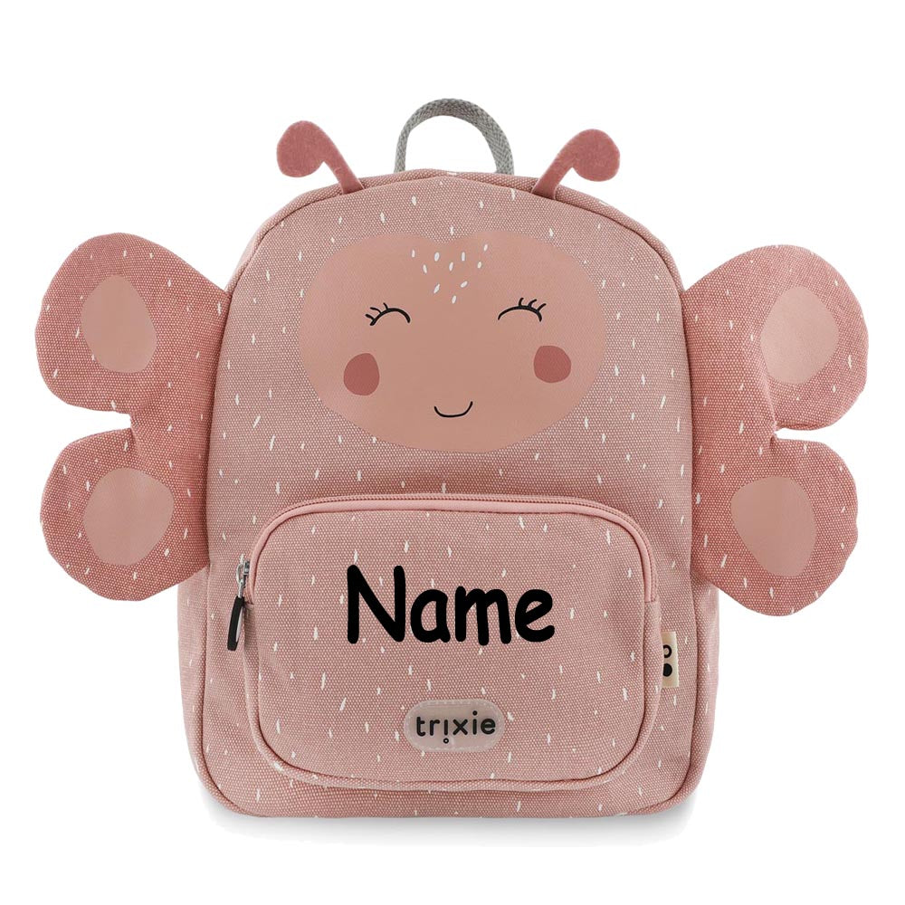 Personalisierter Kinderrucksack von Trixie mit Name für Kindergarten und Kita Schmetterling