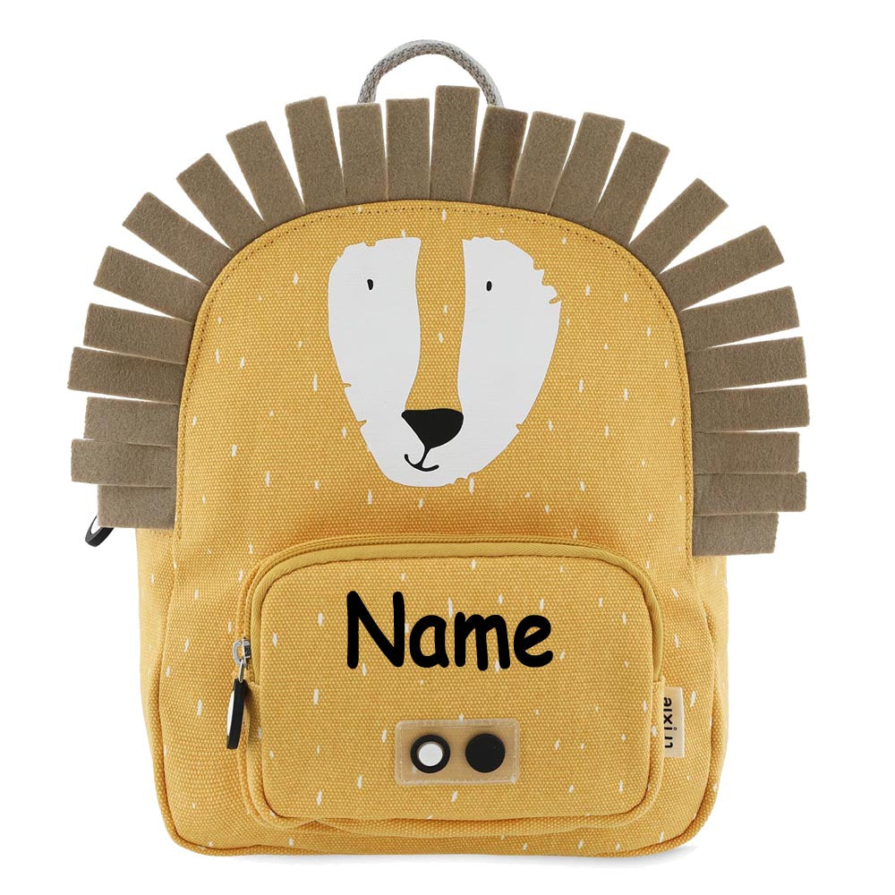Personalisierter Kinderrucksack von Trixie mit Name für Kindergarten und Kita Löwe