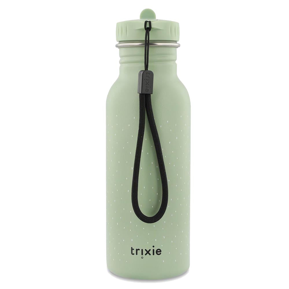 Edelstahl Trinkflasche für Kinder mit Namen graviert von Trixie ultraleicht auslaufsicher Trinkschnabel für Kinder ab 3 Jahren Drache