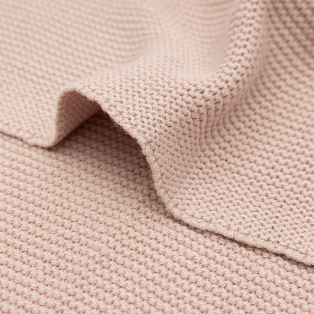 Personalisierte Strickdecke für Babys, mit Wunschname Bestickt, Kuscheldecke 75x100 cm verschiedene Farben