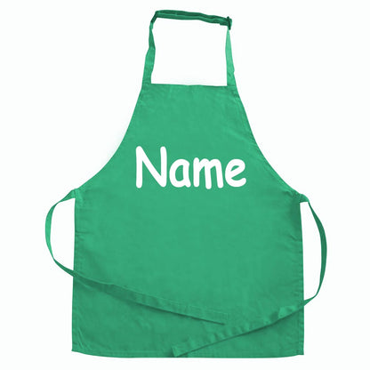 Personalisierte Schürze mit NAME bedruckt Kochschürze zum Backen, Kochen, Malen für Kinder und Erwachsene