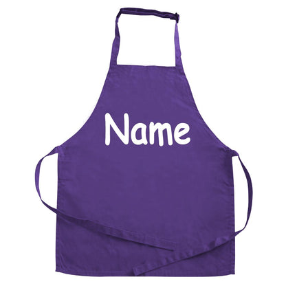 Personalisierte Schürze mit NAME bedruckt Kochschürze zum Backen, Kochen, Malen für Kinder und Erwachsene