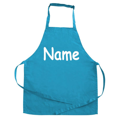 Personalisierte Schürze mit NAME bedruckt Kochschürze zum Backen, Kochen, Malen für Kinder und Erwachsene