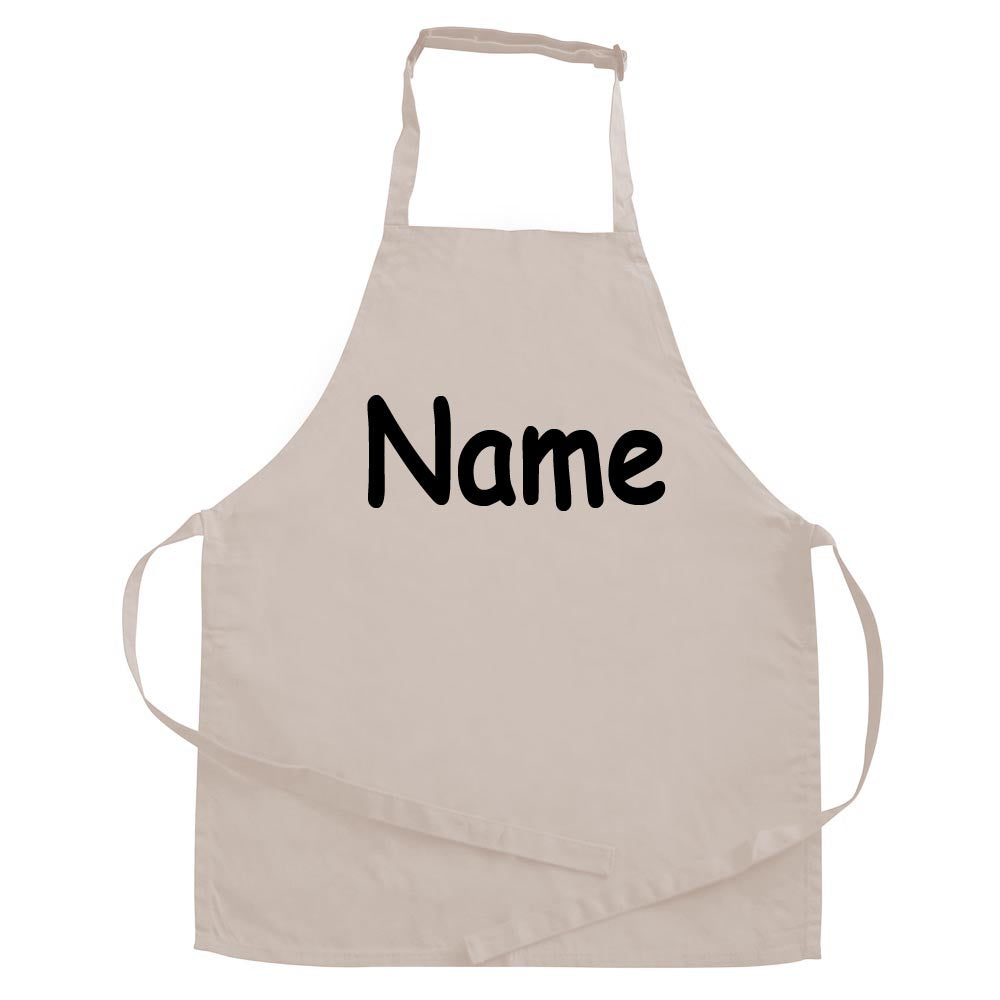 Personalisierte Schürze mit NAME bedruckt Kochschürze zum Backen, Kochen, Malen für Kinder und Erwachsene