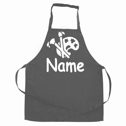 Personalisierte Schürze mit Motiv MALER und Name bedruckt Kochschürze zum Malen, Basteln für Kinder und Erwachsene