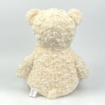 Stofftier Teddybär Creme mit Name personalisiert Kuscheltier für Kinder Flauschiges Plüschtier 40cm Motiv Sternkreis