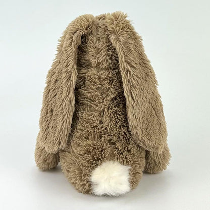 Stofftier Hase mit Namen und Geburtsdatum personalisiert Geschenk braun