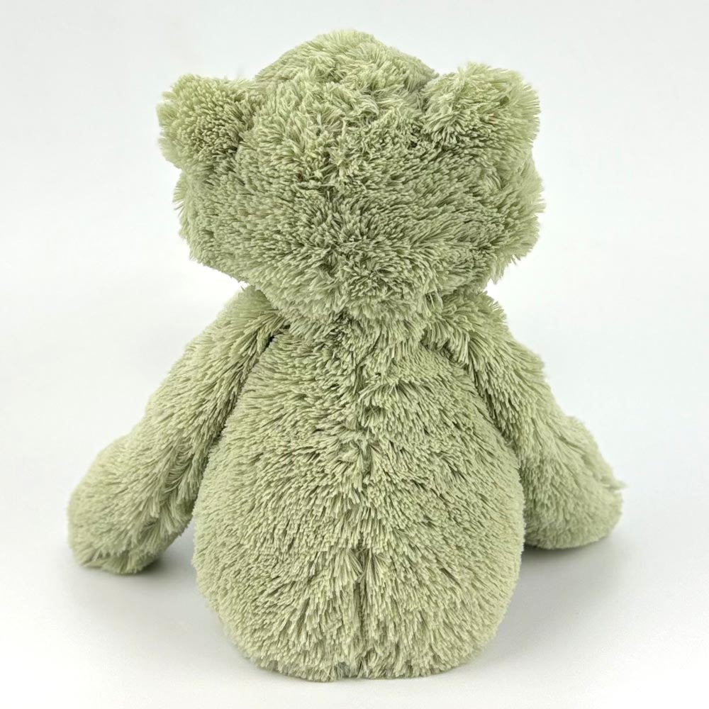 Frosch Stofftier mit Name und Geburtsdatum personalisiert Kuscheltier