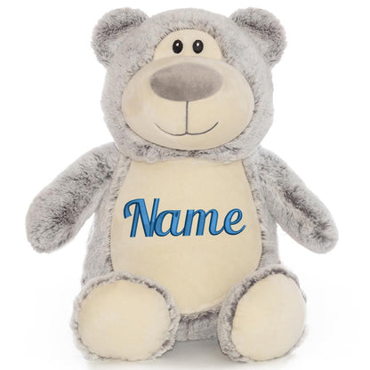 Personalisiertes Stofftier Bär Kuscheltier Bestickt Plüschtier zur Geburt Stickmotiv Name