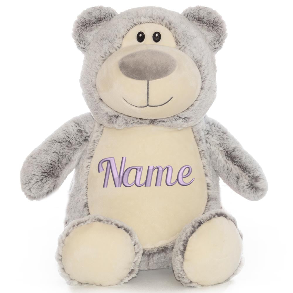 Personalisiertes Stofftier Bär Kuscheltier Bestickt Plüschtier zur Geburt Stickmotiv Name