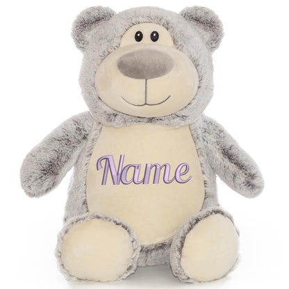 Personalisiertes Stofftier Bär Kuscheltier Bestickt Plüschtier zur Geburt Stickmotiv Name