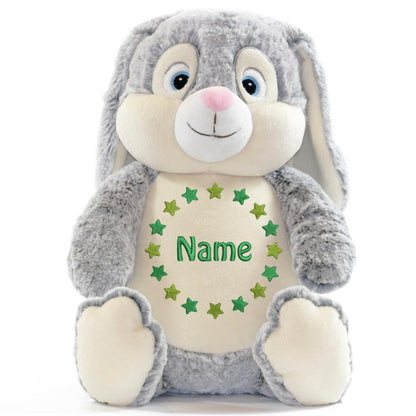 Personalisiertes Stofftier Hase Kuscheltier Bestickt Plüschtier zur Geburt Stickmotiv Sternkreis