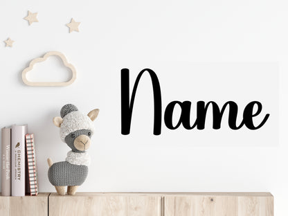 Personalisierter 3D Schriftzug individuelles Namensschild Türschild Wanddekoration Acryl verschiedene Größen und Schriftarten SCHWARZ