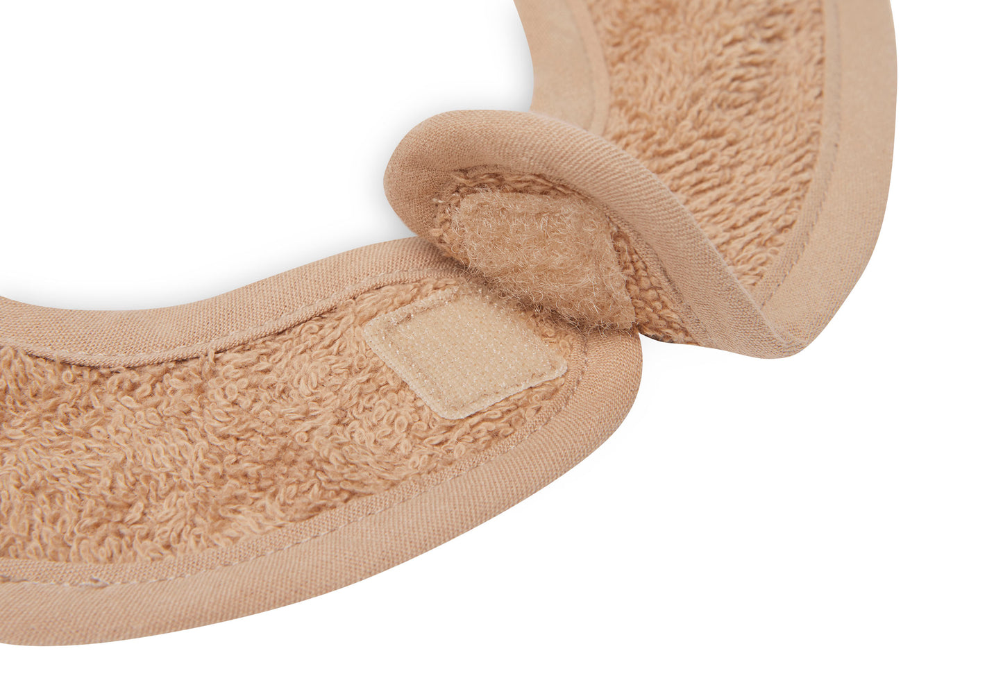 Lätzchen für Babys mit Name bestickt weicher Frottee aus 100% Baumwolle Babylätzchen 38cm lang helles braun