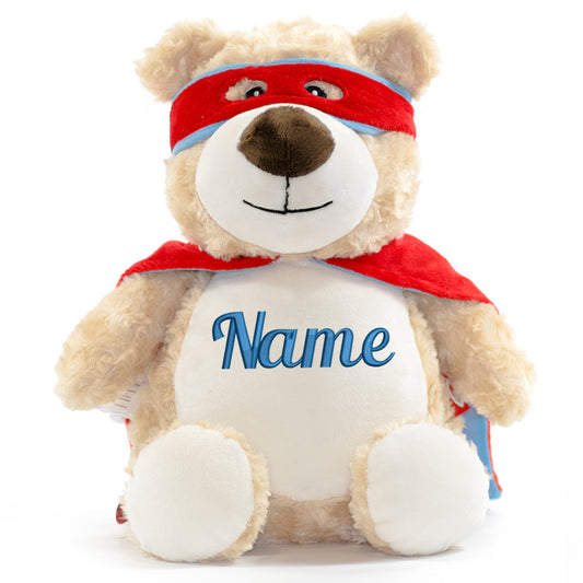 Stofftier mit Name Bestickt Kuscheltier Heldenbär personalisiert Stickmotiv Name