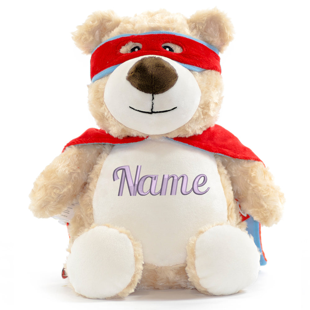 Stofftier mit Name Bestickt Kuscheltier Heldenbär personalisiert Stickmotiv Name
