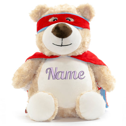 Stofftier mit Name Bestickt Kuscheltier Heldenbär personalisiert Stickmotiv Name