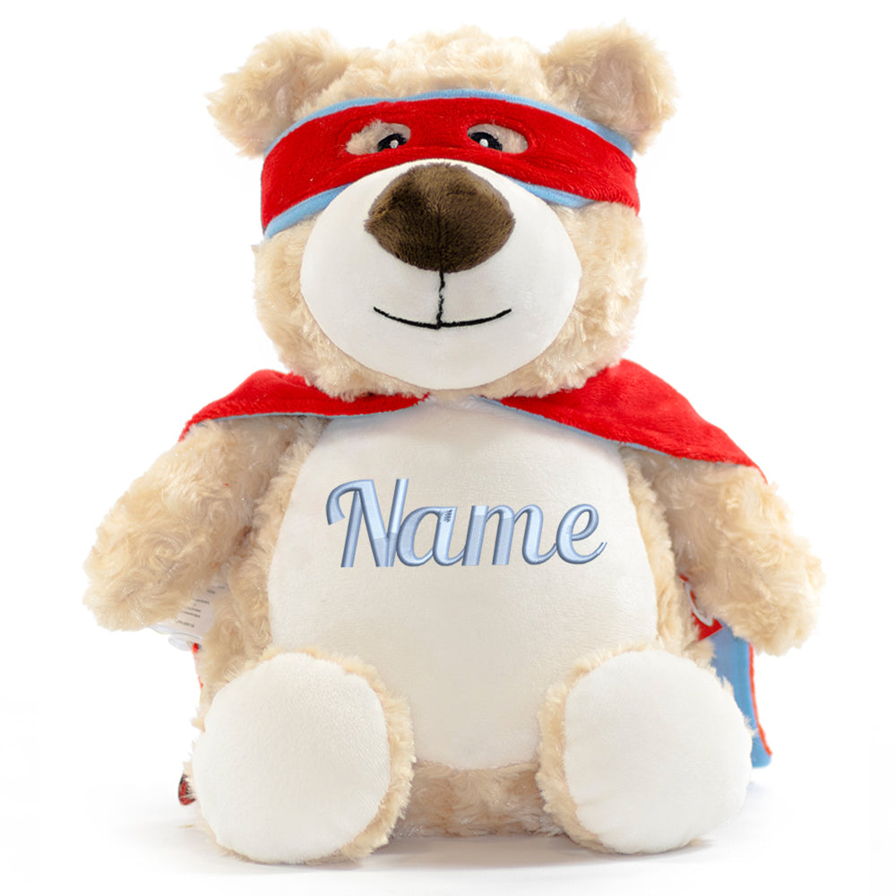 Stofftier mit Name Bestickt Kuscheltier Heldenbär personalisiert Stickmotiv Name