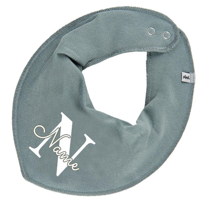 HALSTUCH Buchstabe mit Name oder Text personalisiert für Baby oder Kind aus Baumwolle in Einheitsgröße verschiedene Farben
