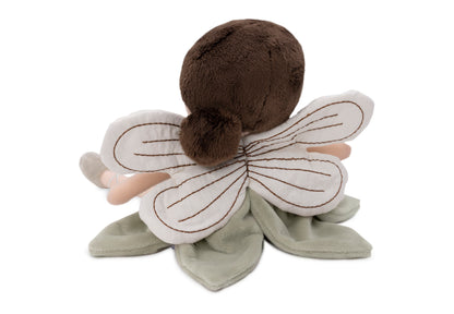 Personalisierte Kuschel- und Kinderpuppe Stoffpuppe mit Namen Kuscheltier Fee personalisiert Geschenk zur Geburt Kleid salbei