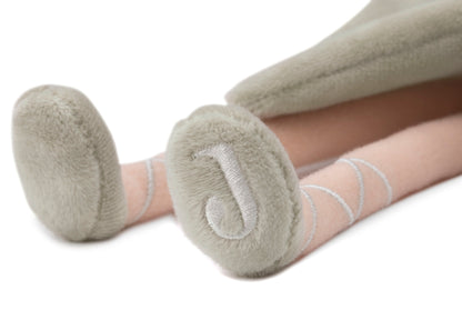 Personalisierte Kuschel- und Kinderpuppe Stoffpuppe mit Namen Kuscheltier Fee personalisiert Geschenk zur Geburt Kleid salbei
