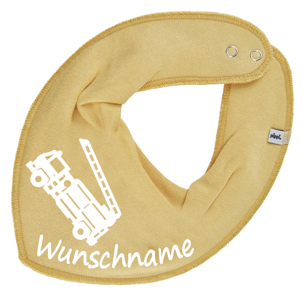 HALSTUCH Feuerwehr mit Name oder Text personalisiert für Baby oder Kind aus Baumwolle in Einheitsgröße verschiedene Farben