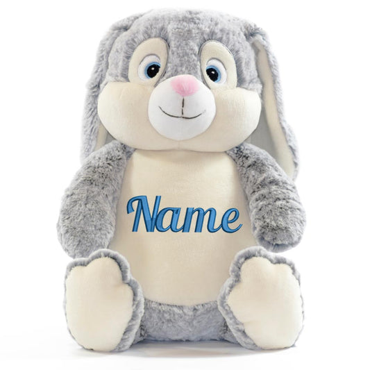 Personalisiertes Stofftier Hase Kuscheltier Bestickt Plüschtier zur Geburt Stickmotiv Name