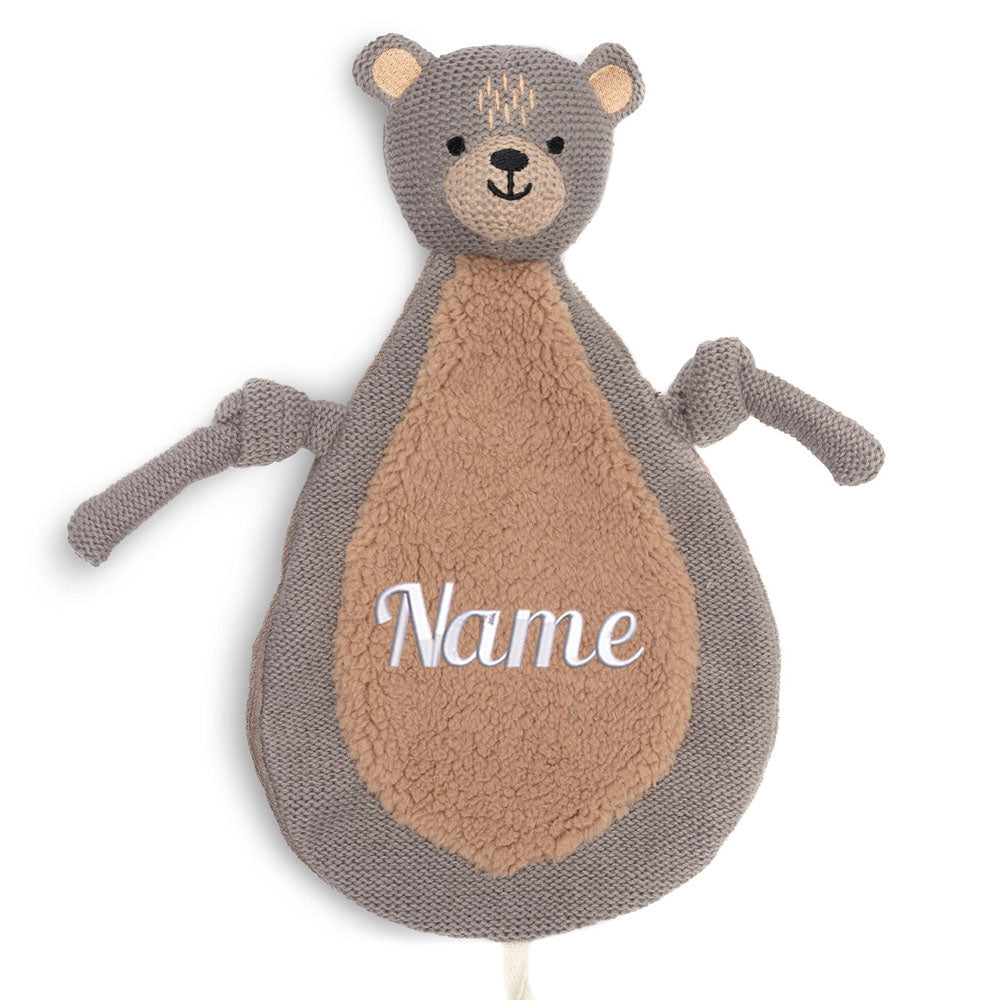 Schnuffeltuch mit Name Bestickt Kuscheltuch personalisiert Bär Geschenk zur Geburt