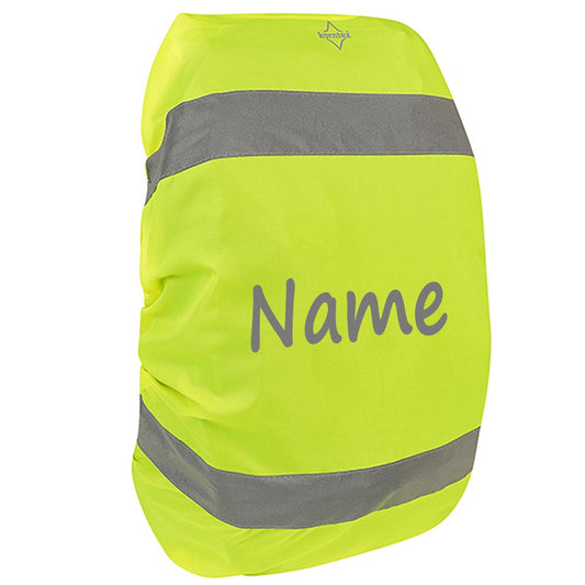 Regenschutz für Rucksäcke Regenhülle Schulrucksack mit Name oder Text personalisiert