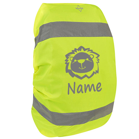 Regenschutz für Rucksäcke Regenhülle Schulrucksack mit Name oder Text personalisiert Motiv Löwe