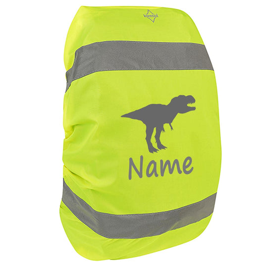 Regenschutz für Rucksäcke Regenhülle Schulrucksack mit Name oder Text personalisiert Motiv Dino