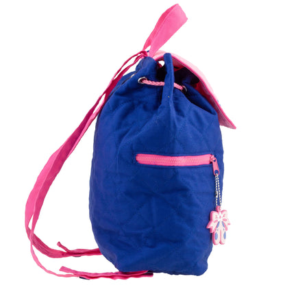 Personalisierter Rucksack für Kinder 8 Liter Kindergartenrucksack aus Baumwolle mit Namen bedruckt Motiv Ballet Bunny