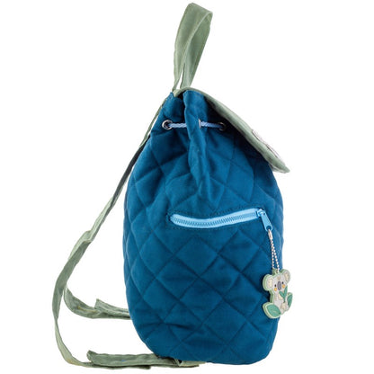 Personalisierter Rucksack für Kinder 8 Liter Kindergartenrucksack aus Baumwolle mit Namen bedruckt Motiv Koala