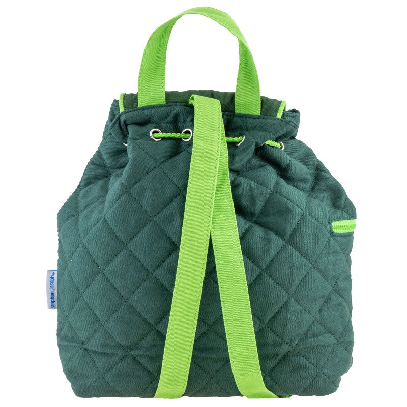Personalisierter Rucksack für Kinder 8 Liter Kindergartenrucksack aus Baumwolle mit Namen bedruckt Motiv Zoo