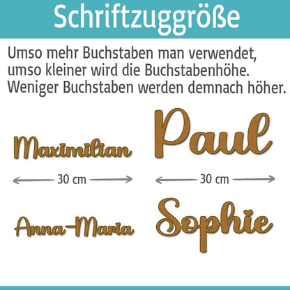 Personalisierter 3D Schriftzug individuelles Namensschild Türschild Wanddekoration Acryl verschiedene Größen und Schriftarten ROSA